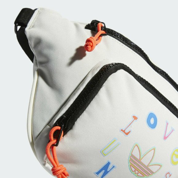Adidas Pride Love United Waist Pack Fanny Pack Light Grey EY2767 NWT - Picture 9 of 12